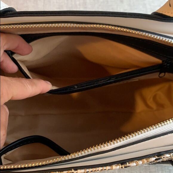 NWT - Raffia Satchel Handbag by Sondra Roberts - Picture 6 of 11